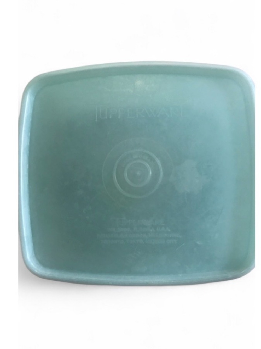 Green Tupperware Square Container Clear With Lid